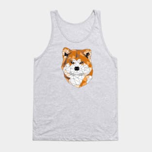 Japanese Akita Stained Glass Tank Top